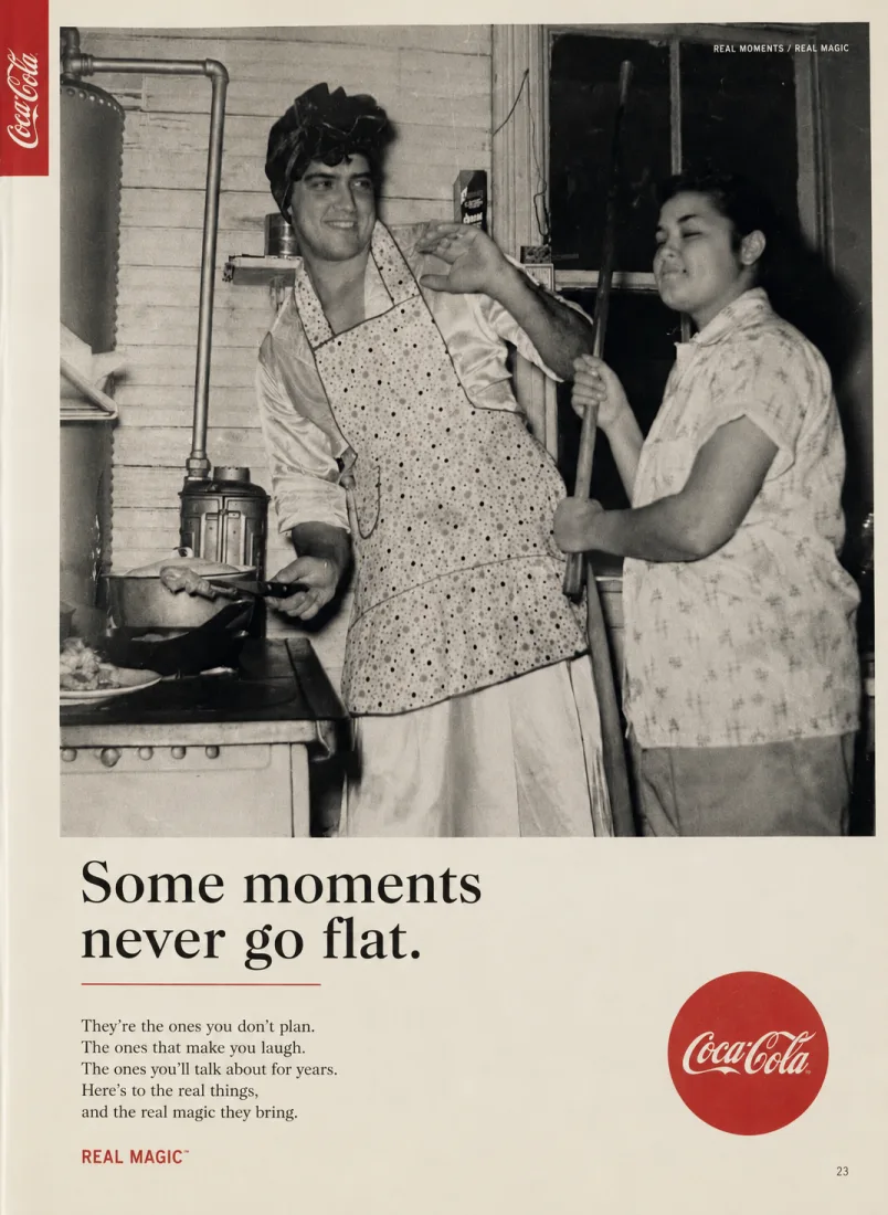 Faux Coca-Cola ad: Some moments never go flat