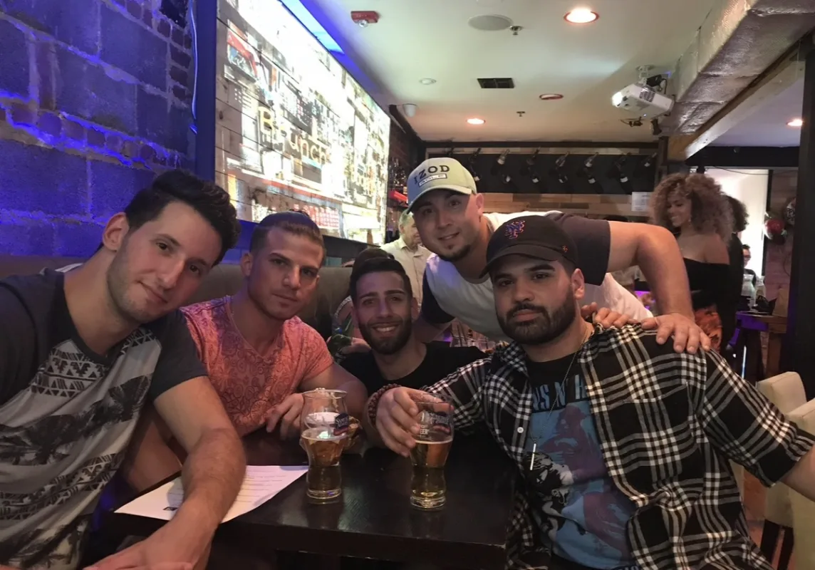 Jordan out with friends